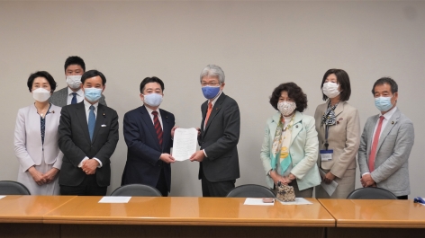 神奈川県連　新型コロナウイルス感染症対策に関する緊急提言を提出を開く